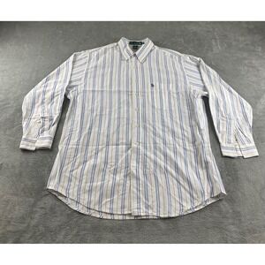 Knights of Round Table Mens Classic Fit Striped Button Down Shirt Size XL